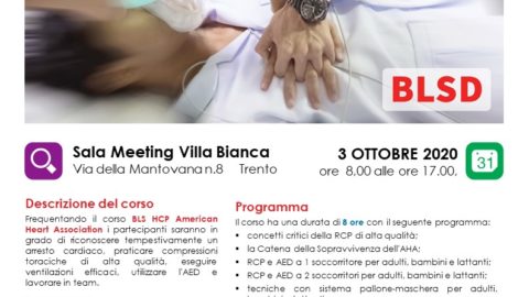 Locandina corso BLS Healthcare Provider