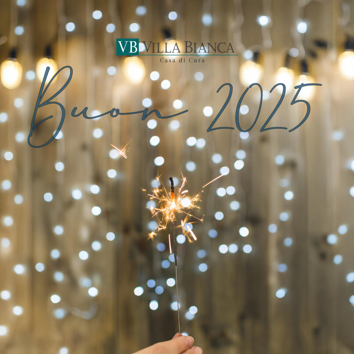 Auguriamo a tutti Buon 2025 Casa di Cura Villa Bianca Trento